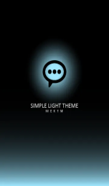 [LINE着せ替え] BLACK-SIMPLE LIGHT ICON GRADATION 6の画像1
