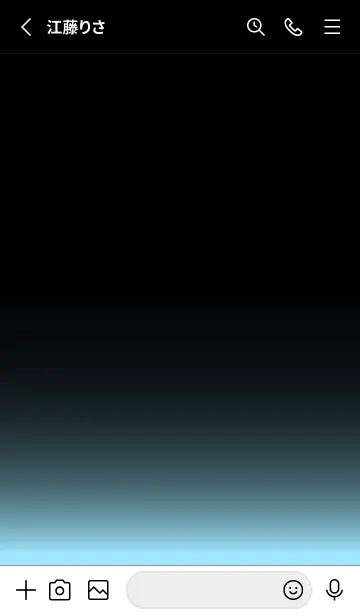 [LINE着せ替え] BLACK-SIMPLE LIGHT ICON GRADATION 6の画像2