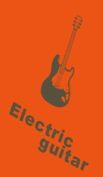 [LINE着せ替え] ELECTRIC GUITAR CLR フレイムオレンジの画像1