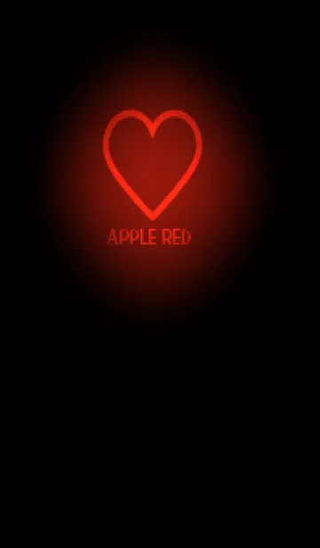 [LINE着せ替え] Apple Red Neon Theme V5 (JP)の画像1