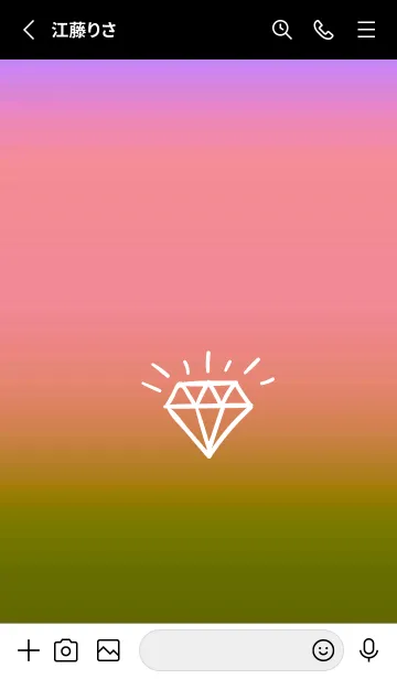 [LINE着せ替え] グラデーション ダイアモンド  283の画像2