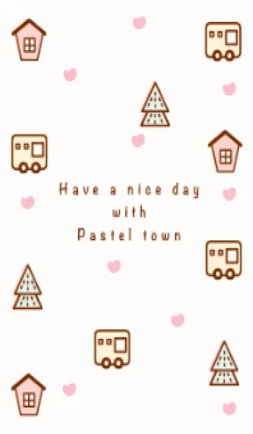 [LINE着せ替え] Little pastel town 4の画像1