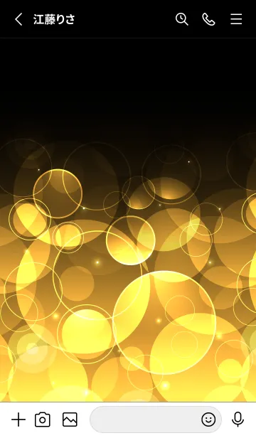 [LINE着せ替え] YORK YELLOW LIGHT CIRCLEの画像2