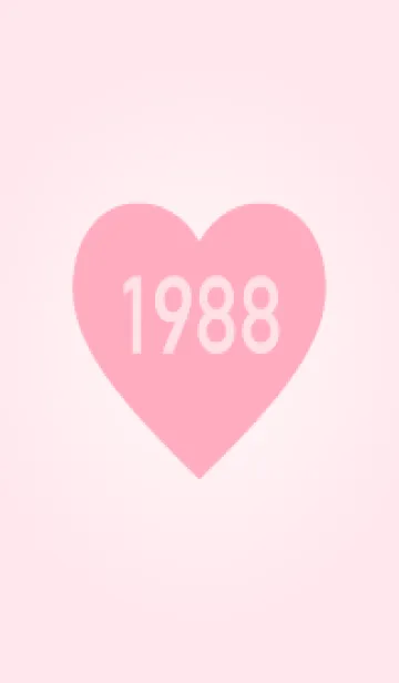 [LINE着せ替え] 1988年生まれ/シンプルピンク着せ替えの画像1