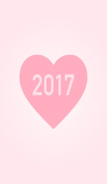 [LINE着せ替え] 2017年生まれ/シンプルピンク着せ替えの画像1