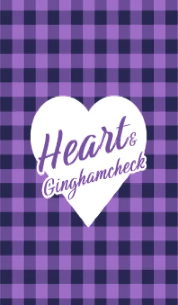 [LINE着せ替え] ハート ギンガムチェック 54の画像1