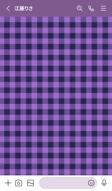 [LINE着せ替え] ハート ギンガムチェック 54の画像2