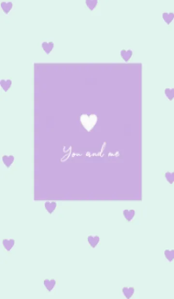 [LINE着せ替え] pattern_heart (purple blue)の画像1