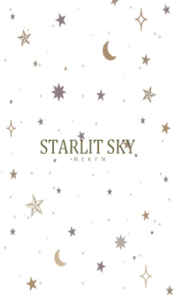 [LINE着せ替え] SIMPLE STARLIT SKY WHITE - MEKYM 6の画像1