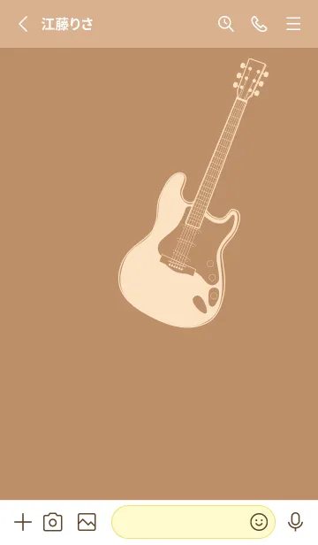 [LINE着せ替え] ELECTRIC GUITAR CLR シナモンの画像2