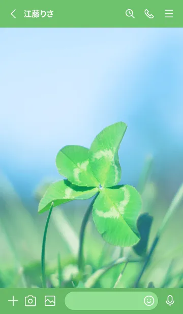 [LINE着せ替え] 四つ葉のクローバー Vintage Lens #29-6の画像2