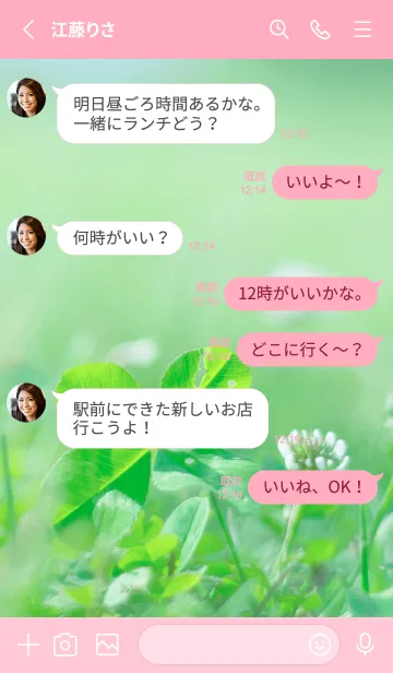 [LINE着せ替え] 四つ葉のクローバー Vintage Lens #30-5の画像3