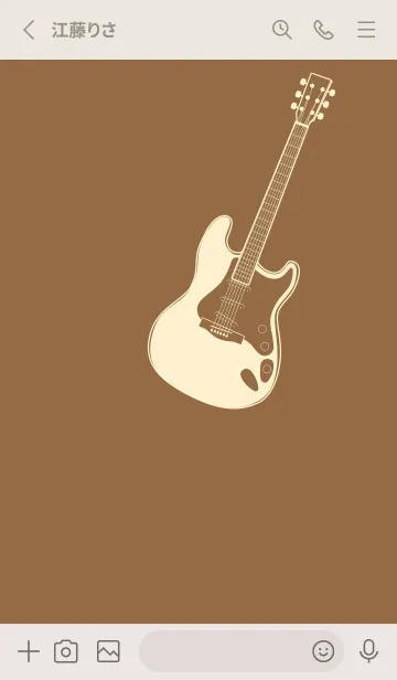 [LINE着せ替え] ELECTRIC GUITAR CLR カフェオレの画像2