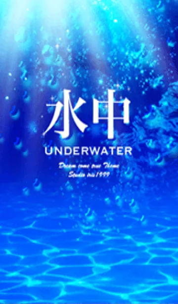 [LINE着せ替え] 水中 Underwater Dolphin2の画像1