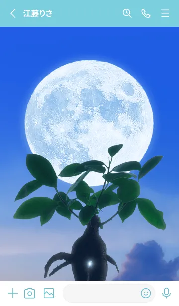 [LINE着せ替え] 多幸の木と満月 #1-28の画像2