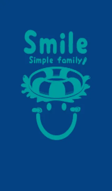 [LINE着せ替え] スマイル＆サマー マジョリカブルーの画像1