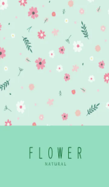 [LINE着せ替え] FLOWER MINT GREEN -NATURAL-5の画像1