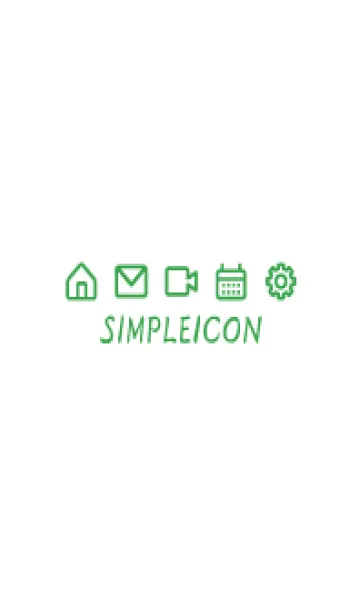 [LINE着せ替え] SIMPLE ICON -WHITE- 79の画像1