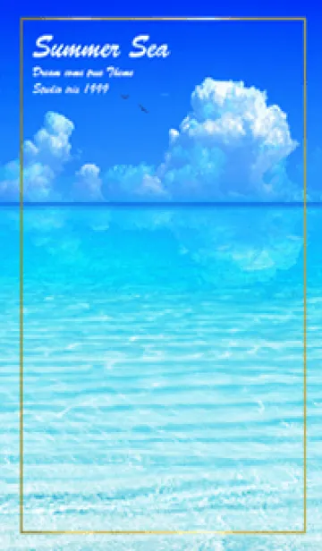 [LINE着せ替え] 夏の海とイルカ✨Summer Sea dolphins2の画像1