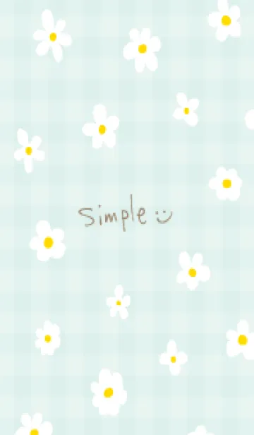 [LINE着せ替え] かわいい白い小花柄23の画像1