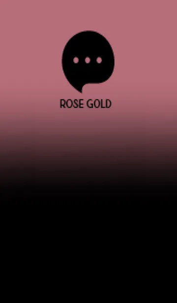 [LINE着せ替え] Black & Rose Gold Theme V.4 (JP)の画像1