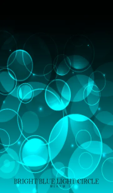 [LINE着せ替え] BRIGHT BLUE LIGHT CIRCLEの画像1