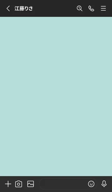 [LINE着せ替え] シンプル（black green)V.1580の画像2