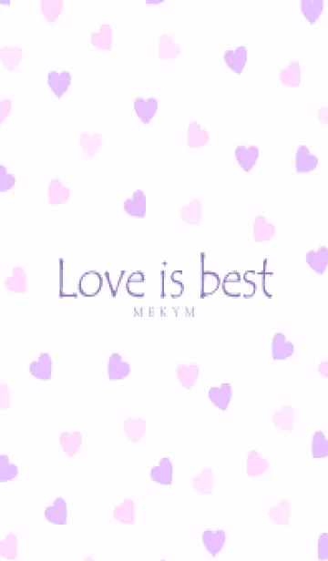 [LINE着せ替え] Love is best PURPLE PINK-MEKYM 6の画像1