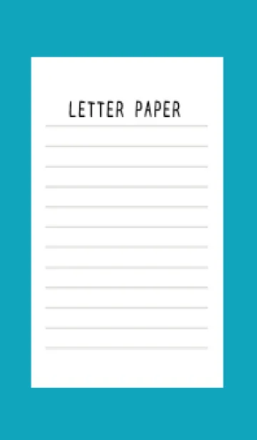 [LINE着せ替え] 便箋の着せかえ/ビリジアンの画像1