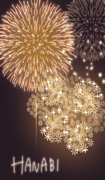 [LINE着せ替え] 夏の華♡brown03_1の画像1