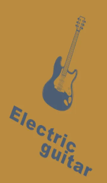 [LINE着せ替え] ELECTRIC GUITAR CLR オーカーの画像1