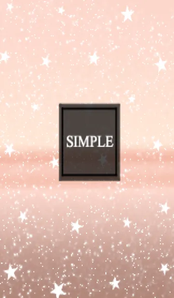 [LINE着せ替え] ピンクゴールドと星。シンプル。の画像1