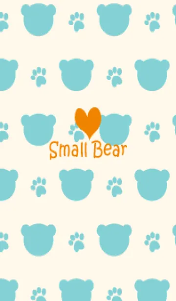 [LINE着せ替え] Small Bear *BluePattern 2*の画像1