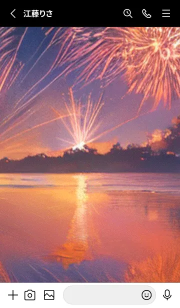 [LINE着せ替え] 夏夜のカケラ#HT014。の画像2