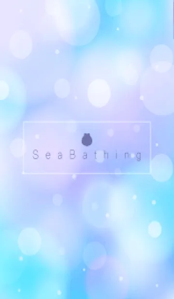 [LINE着せ替え] Sea Bathing-PURPLE&BLUE 10の画像1