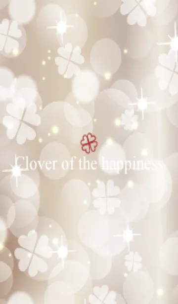 [LINE着せ替え] Clover of the happiness -BEIGE- 99の画像1