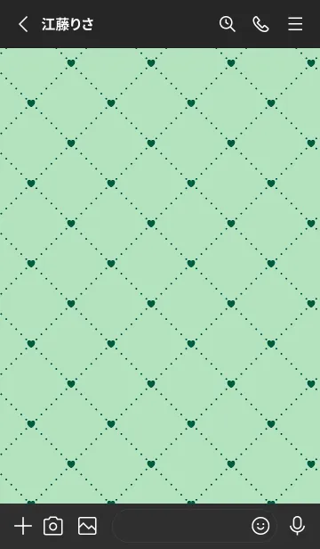 [LINE着せ替え] ハート レース 55の画像2