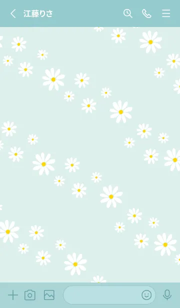 [LINE着せ替え] デイジー 斜め14の画像2