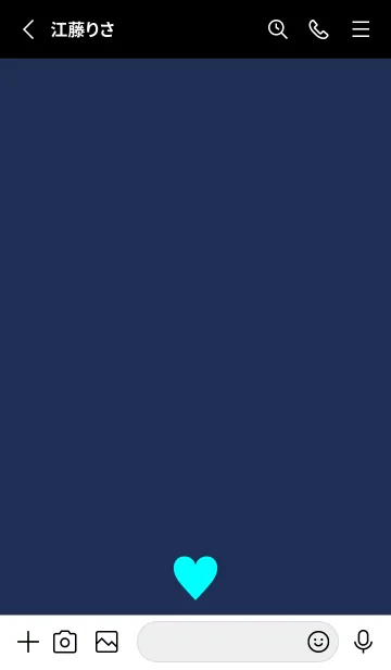 [LINE着せ替え] BLUE HEART - 23 -の画像2