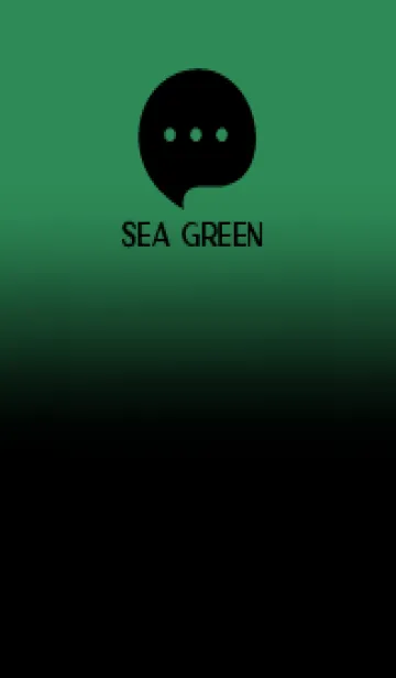 [LINE着せ替え] Black & Sea Green Theme V.4 (JP)の画像1