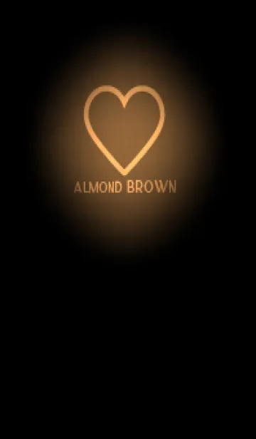 [LINE着せ替え] Almond Brown Neon Theme V5 (JP)の画像1