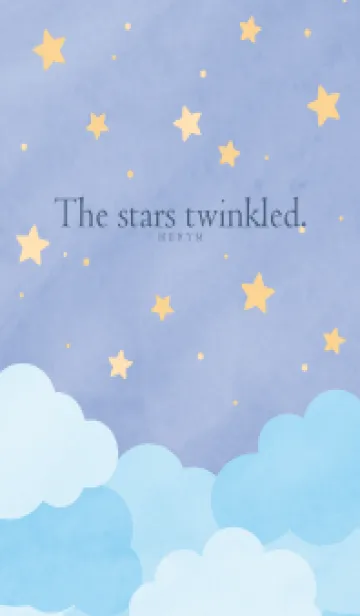 [LINE着せ替え] The stars twinkled - BLUE 3の画像1