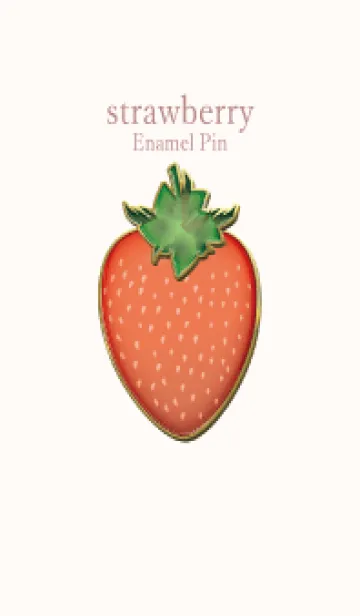 [LINE着せ替え] strawberry Enamel Pin 61の画像1