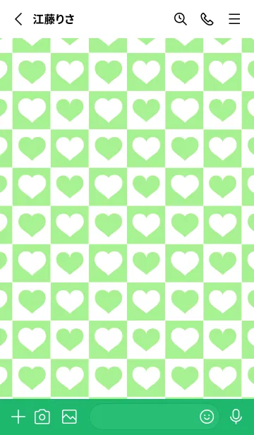 [LINE着せ替え] ブロック＆ハート 54の画像2