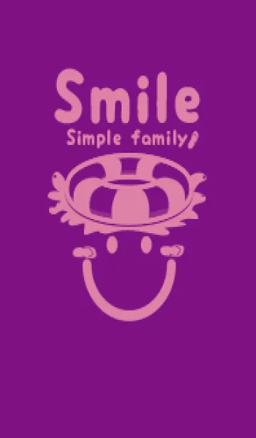 [LINE着せ替え] スマイル＆サマー ロイヤルパープルの画像1