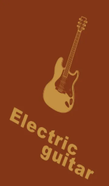 [LINE着せ替え] ELECTRIC GUITAR CLR バーントシエンナの画像1