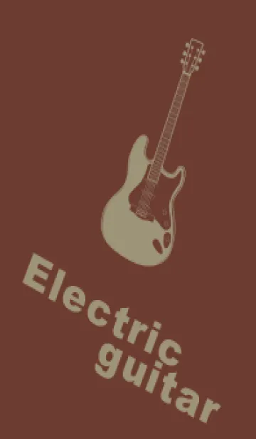 [LINE着せ替え] ELECTRIC GUITAR CLR 栗皮茶の画像1