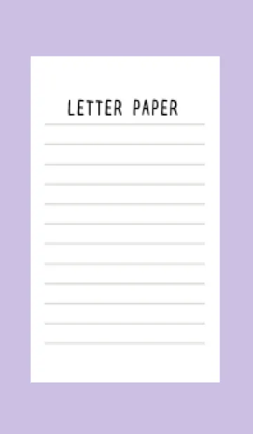 [LINE着せ替え] 便箋の着せかえ/くすみパープルの画像1