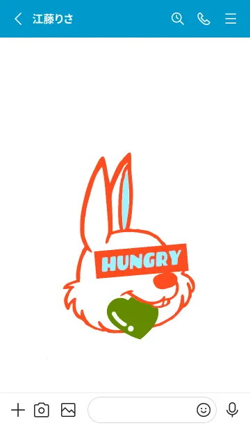 [LINE着せ替え] ハングリーラビット 382の画像2