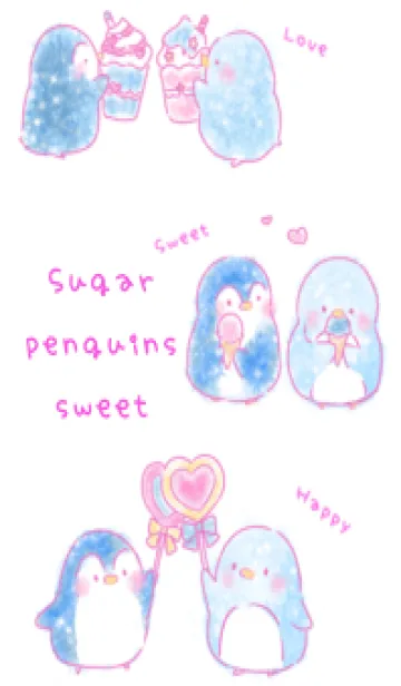 [LINE着せ替え] sugar penguins sweetの画像1